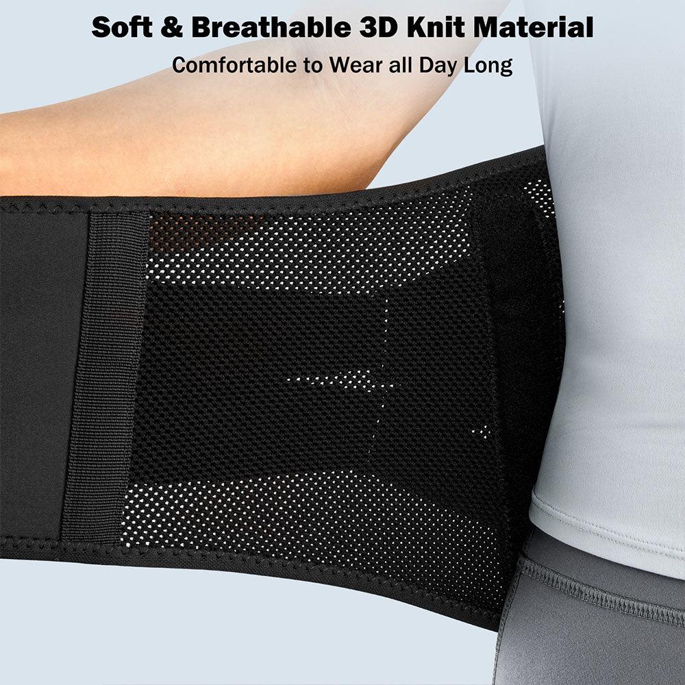 Back Brace for Lower Back Pain Relief with Pulley System,Lumbar Support Belt for Men & Women with Lumbar Pad, Ergonomic Design and Soft Breathable 3D Knit Material,for Herniated Disc,Sciatica - FREETOO