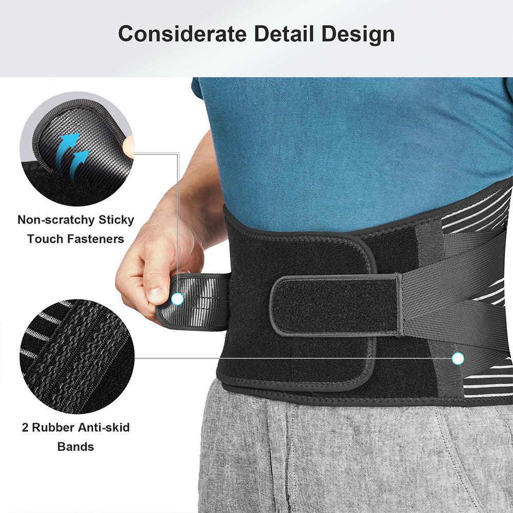 thumbnail image 2 of Adjustable Lower Back Support Brace – Lumbar Support Belt For Pain Relief, Men & Women 2 of 2