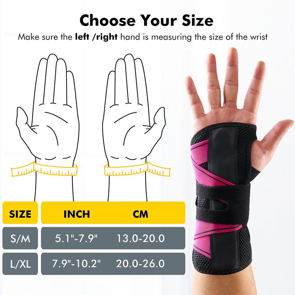 Left Hand-Black/Rose Red